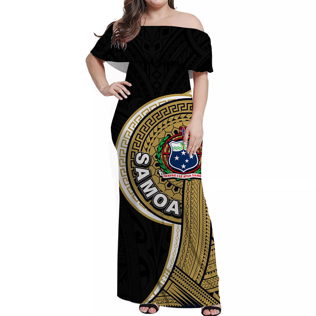 Samoa Tribal Tattoo Long Dress No.2