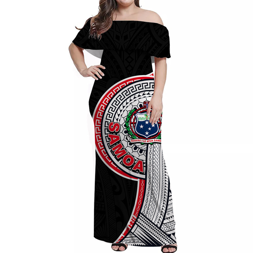 Samoa Tribal Tattoo BLong Dress No.4