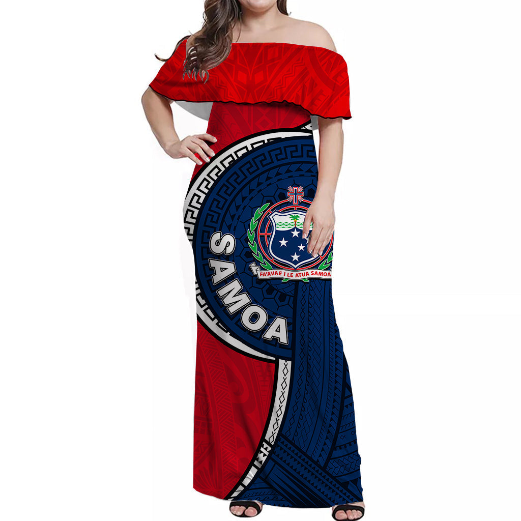 Samoa Tribal Tattoo Long Dress No.1