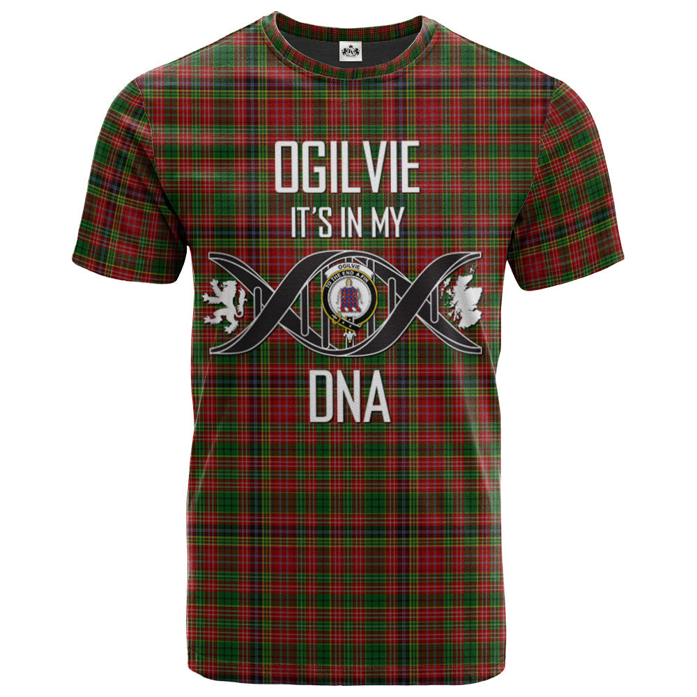 Printivon Ogilvie (Ogilvy) 04 Clan DNA In Me Tartan Crest T Shirt