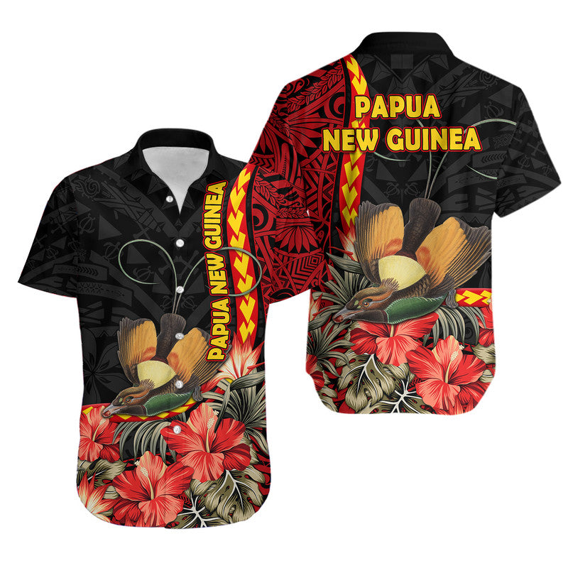 Papua New Guinea Hawaiian Shirt Unique Bird With Tropical Vintage Plant