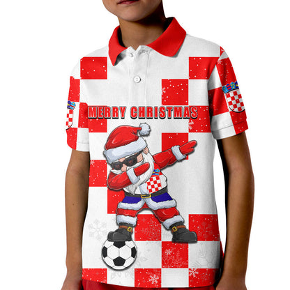 Croatia Christmas Santa Claus Dabbing Polo Shirt Replica Football Jersey