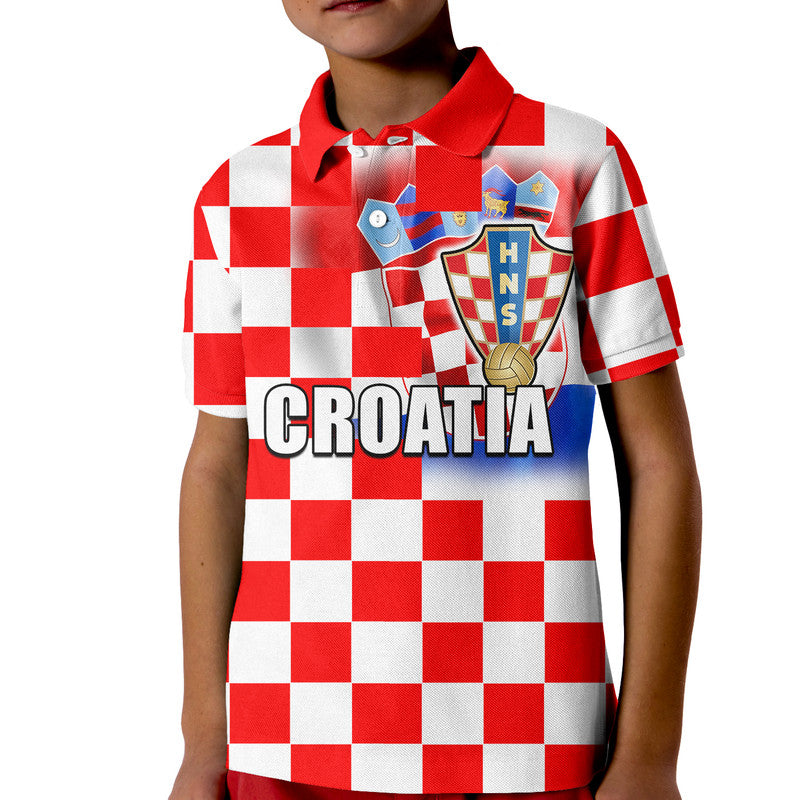 (Custom And Number) Croatia Soccer Champions In My Heart Polo Shirt