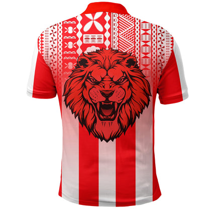 Football LABASA FA Polo Shirt Red Lion Fiji