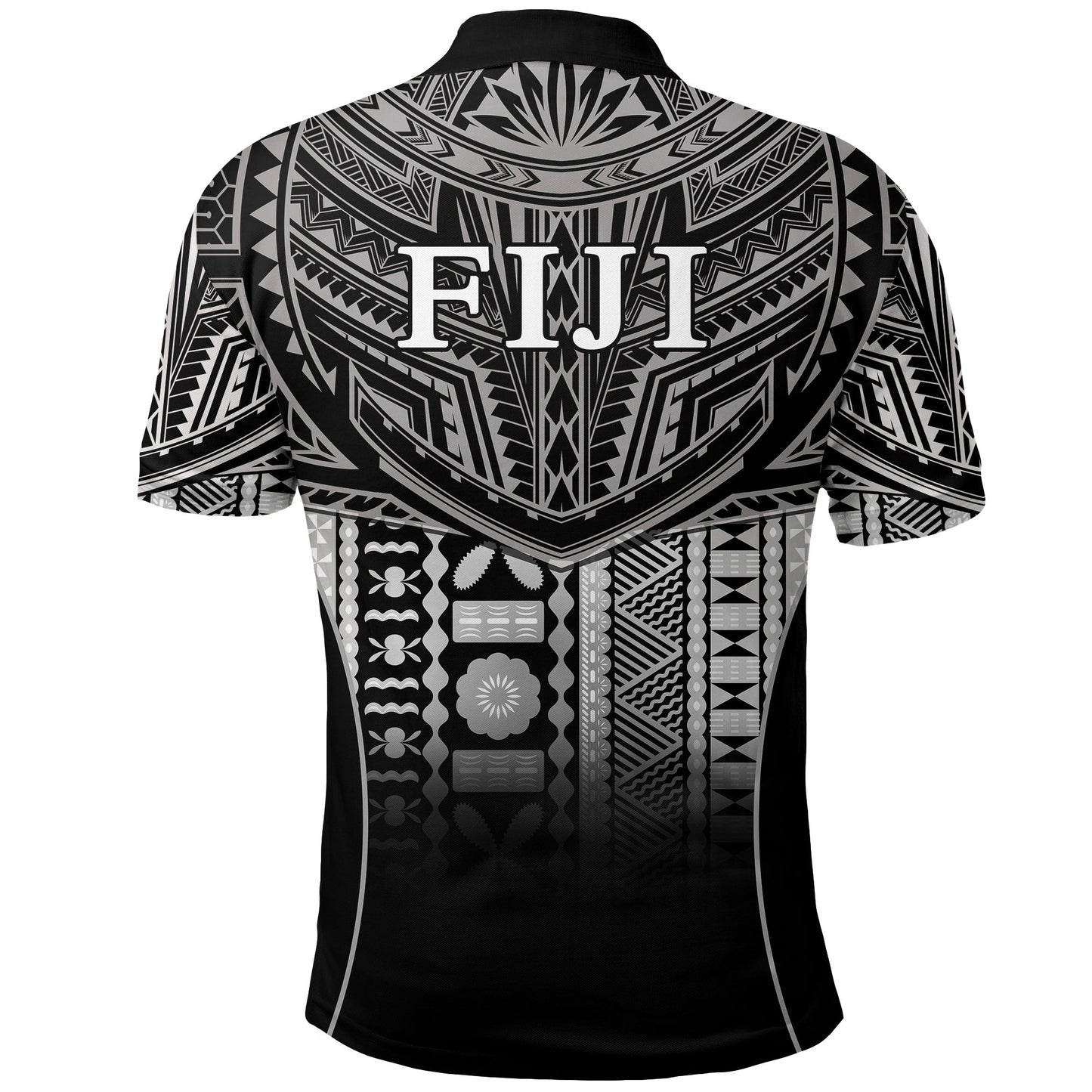 Fiji Faithful Polo Shirt Version Black