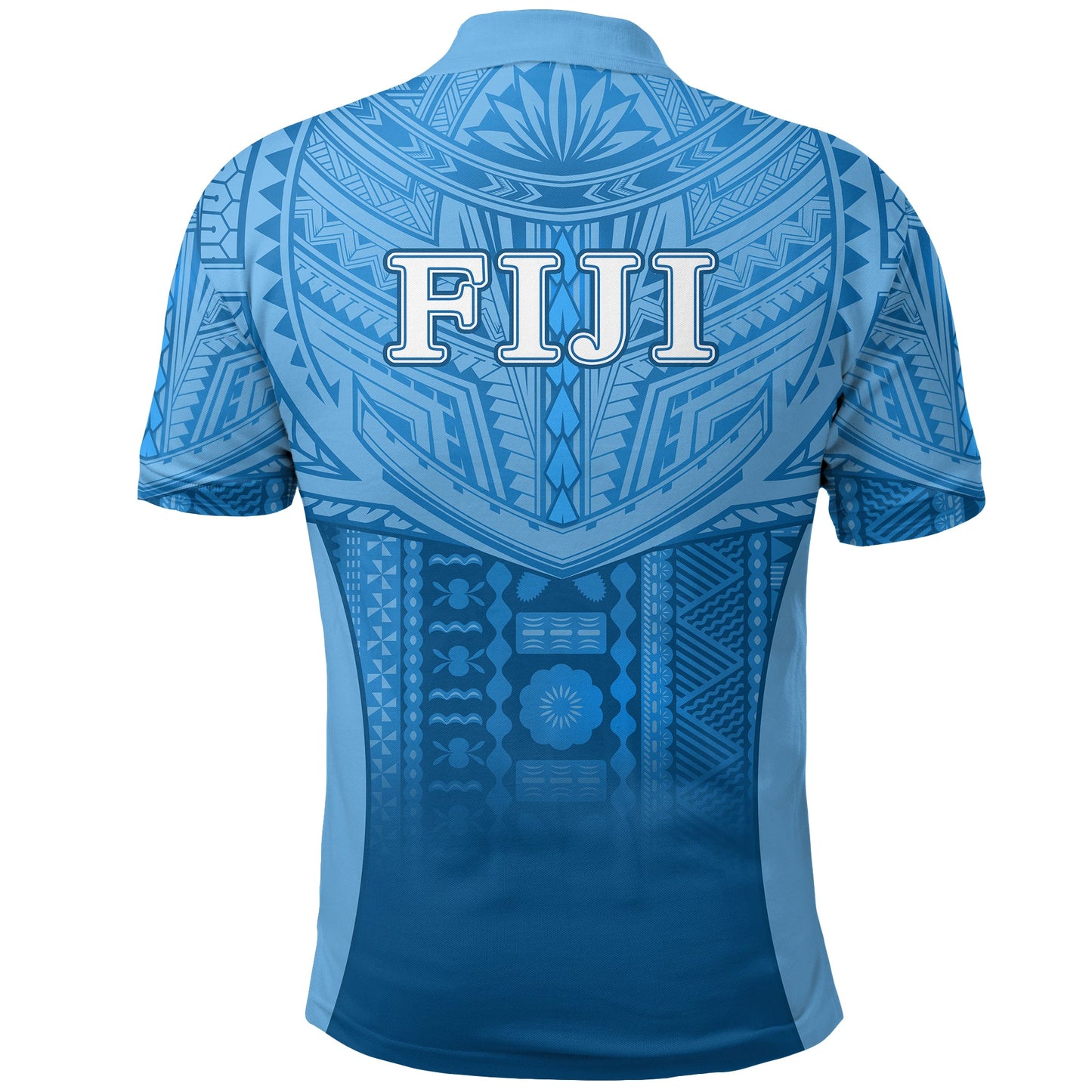 Fiji Faithful Polo Shirt Version Blue