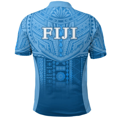 Fiji Faithful Polo Shirt Version Blue