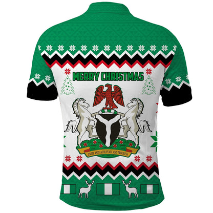Custom Nigeria Polo Shirt Christmas African Pattern