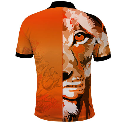 Custom Netherlands Polo Shirt Style Lusty Dutch Lion