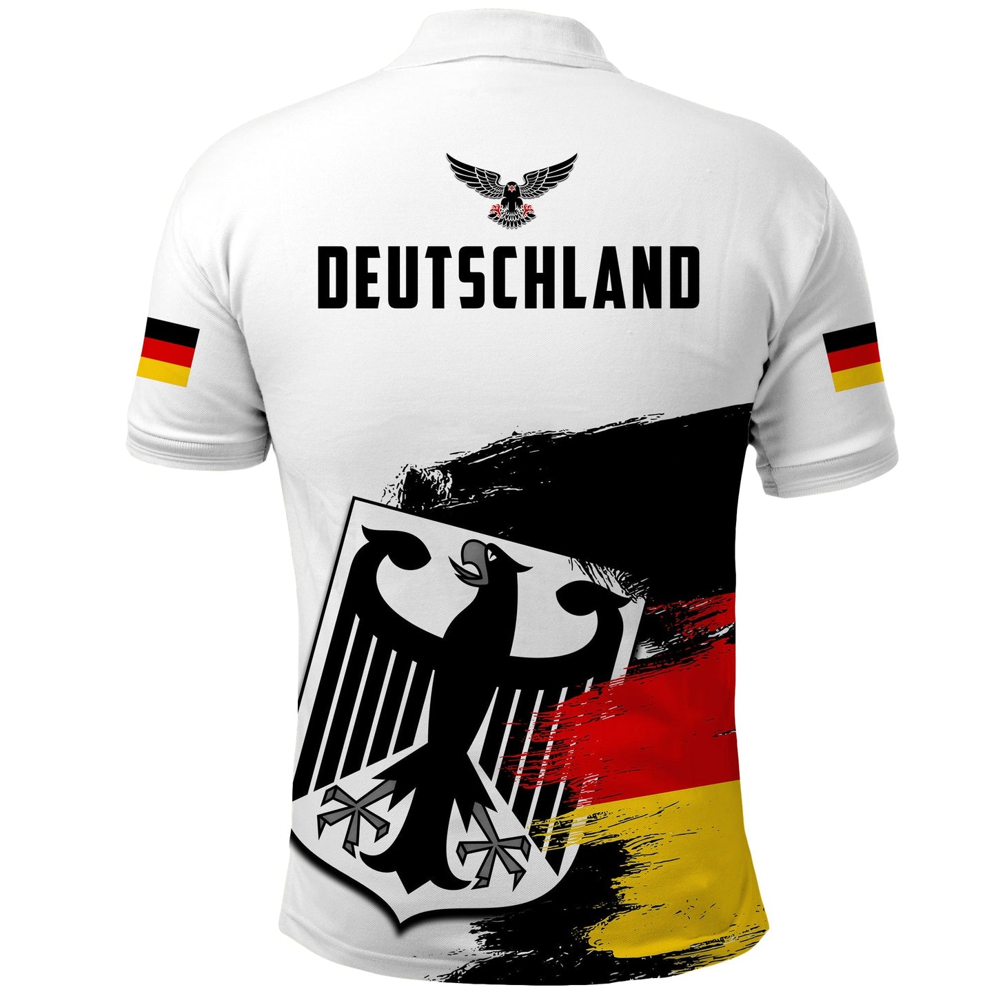 Germany Polo Shirt Grunge Deutschland Flag and Eagle