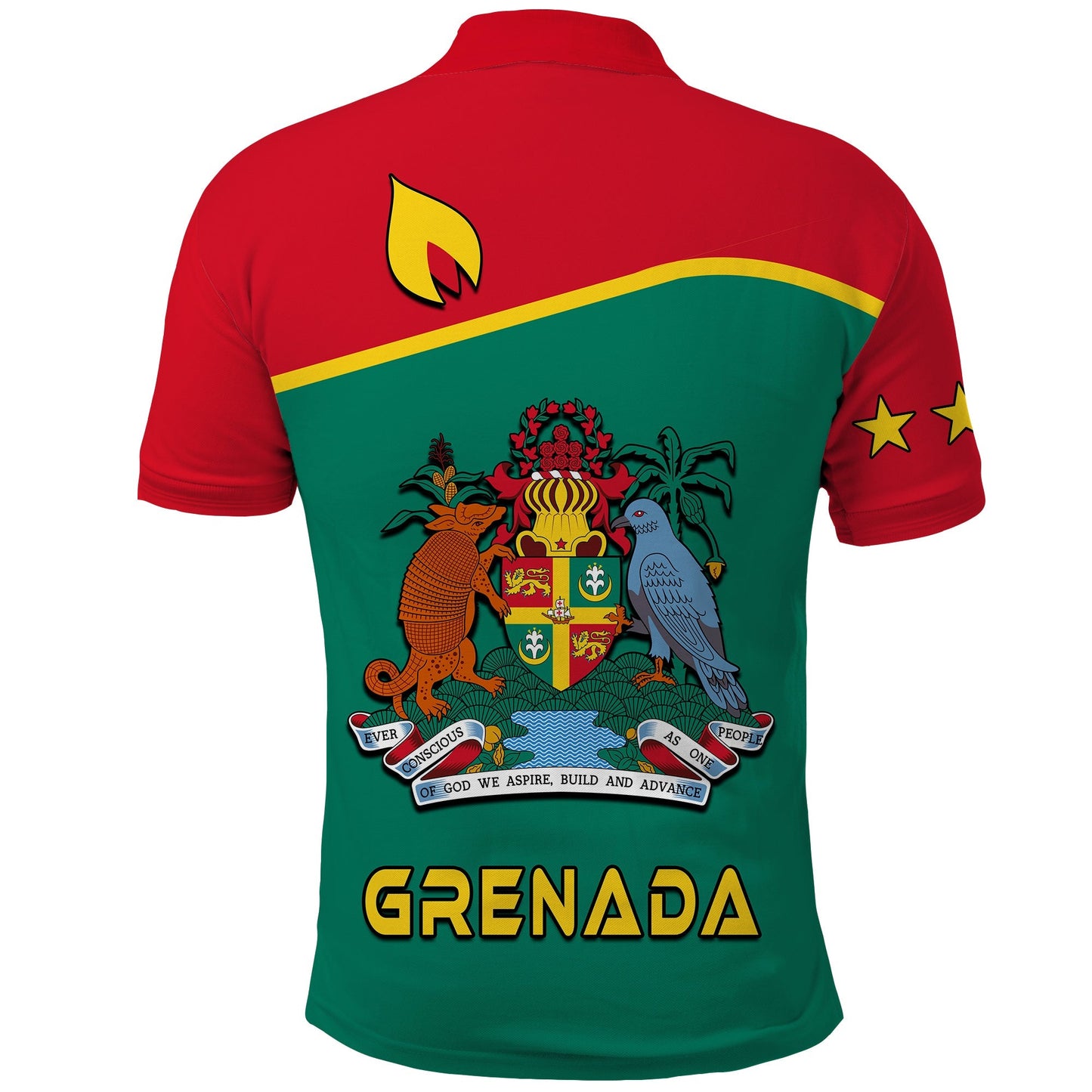 Custom Grenada Polo Shirt Coat Of Arms and Map Impressive
