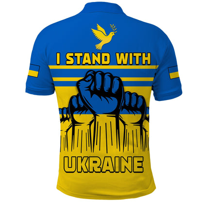 Custom Ukraine Polo Shirt Strong Ukrainian