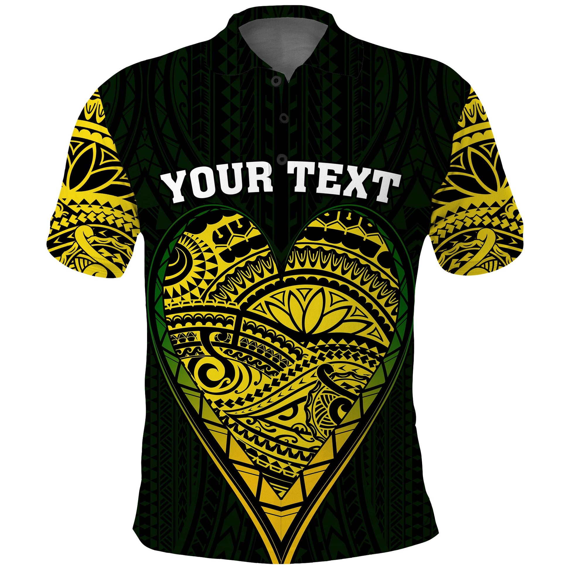 Custom Personalised Cook Islands Pattern Polo Shirt Always In My Heart