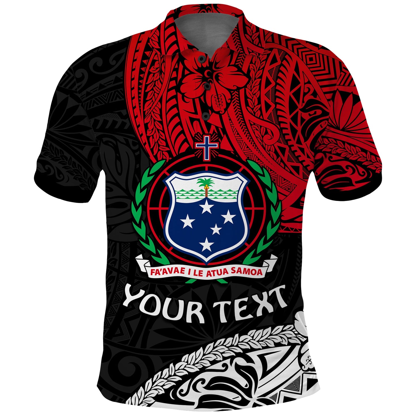 Custom Personalised Samoa Polo Shirt Beloved Samoan Mix Polynesian Pattern