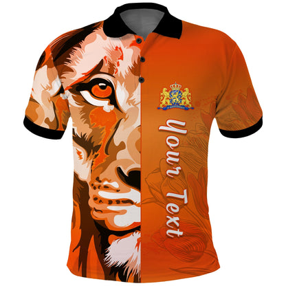 Custom Netherlands Polo Shirt Style Lusty Dutch Lion