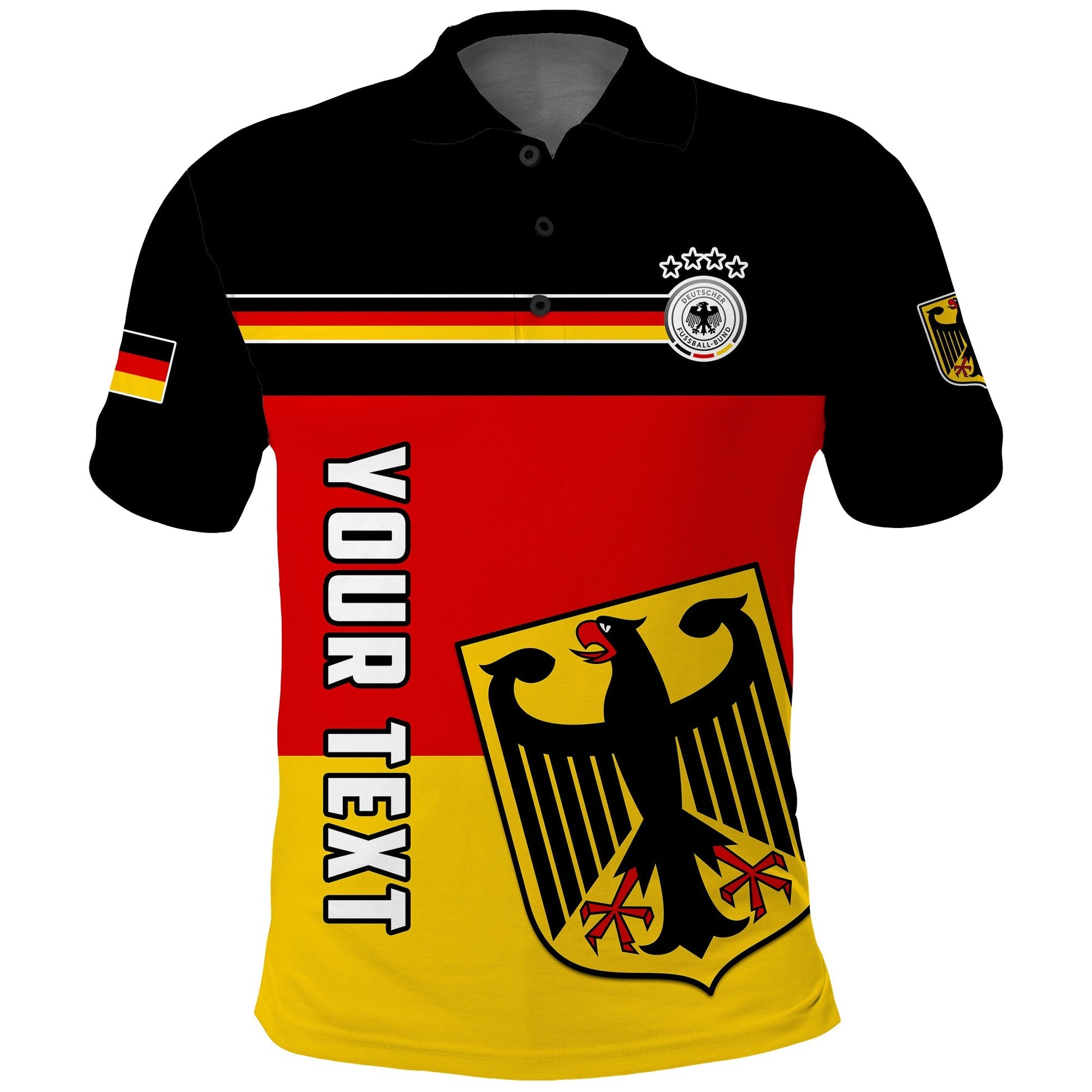 Custom Germany Football Polo Shirt Deutschland Sporty Style