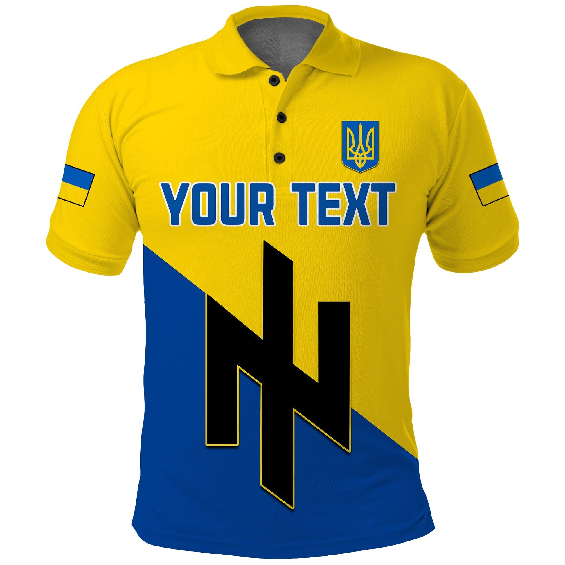 Custom Ukraine Polo Shirt Style Flag Come on