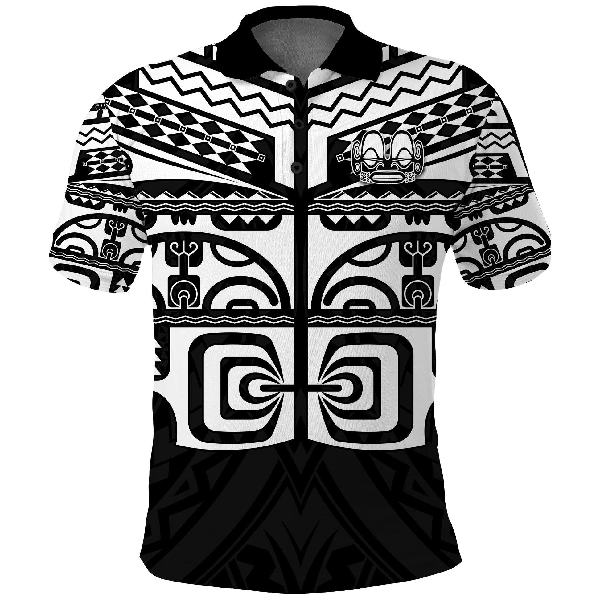 Marquesas Islands Polo Shirt - Marquesas Tattoo Ver.03