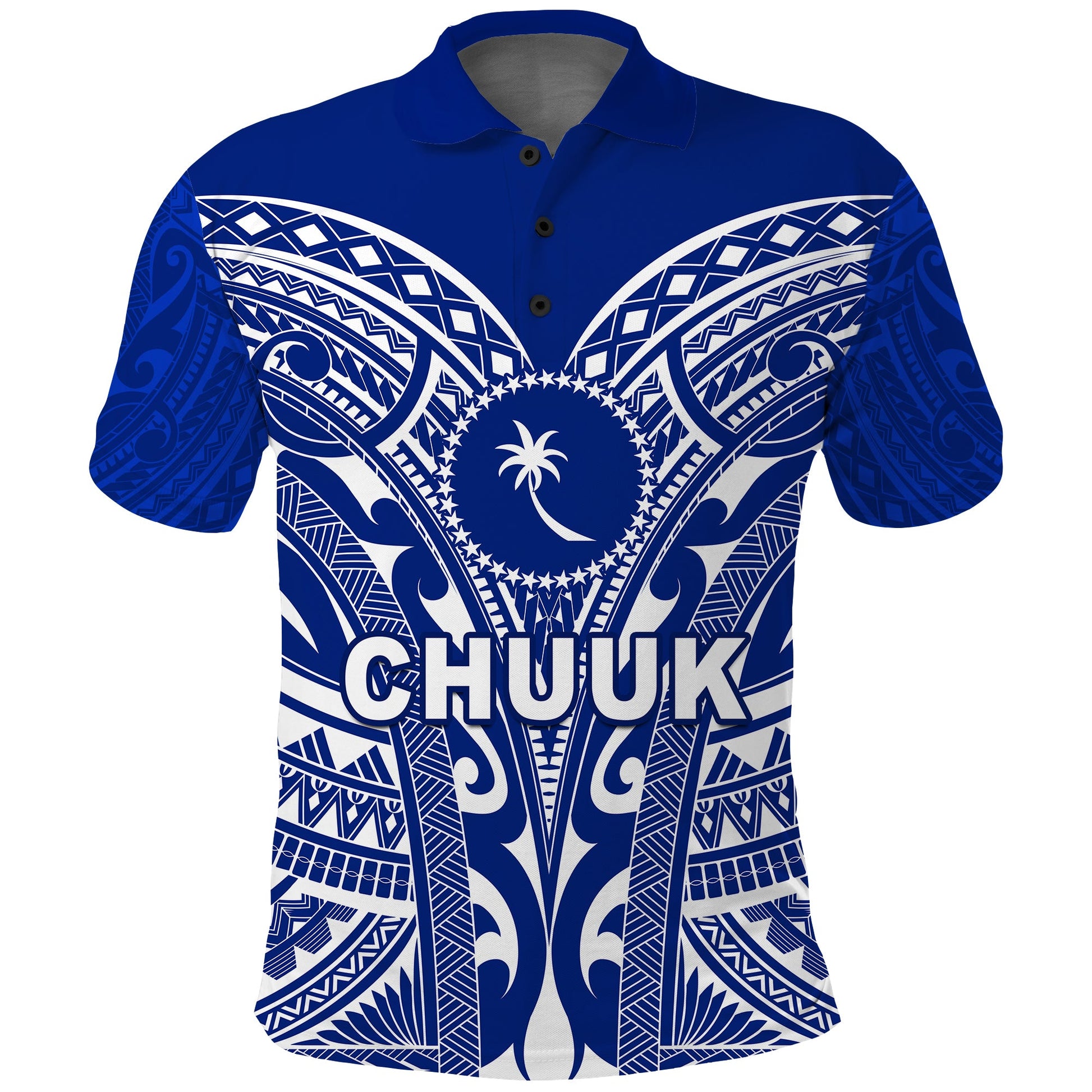 Chuuk Polo Shirt Micronesia Simple Pattern