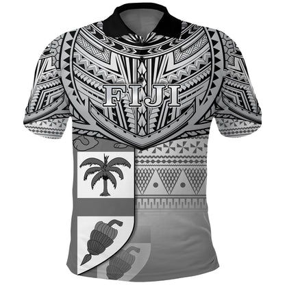 Fiji Creative Polo Shirt Love Country Version Black