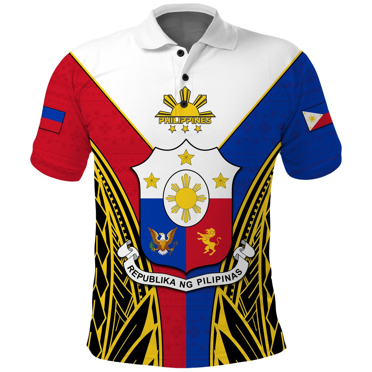 Philippines Polo Shirt Sun Rayonnant