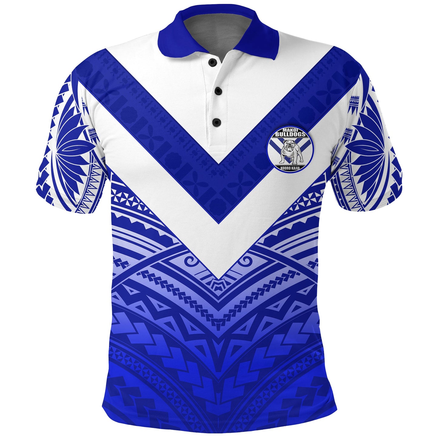 Makoi Bulldogs Polo Shirt Forever Fiji Rugby - Version Fresh 03