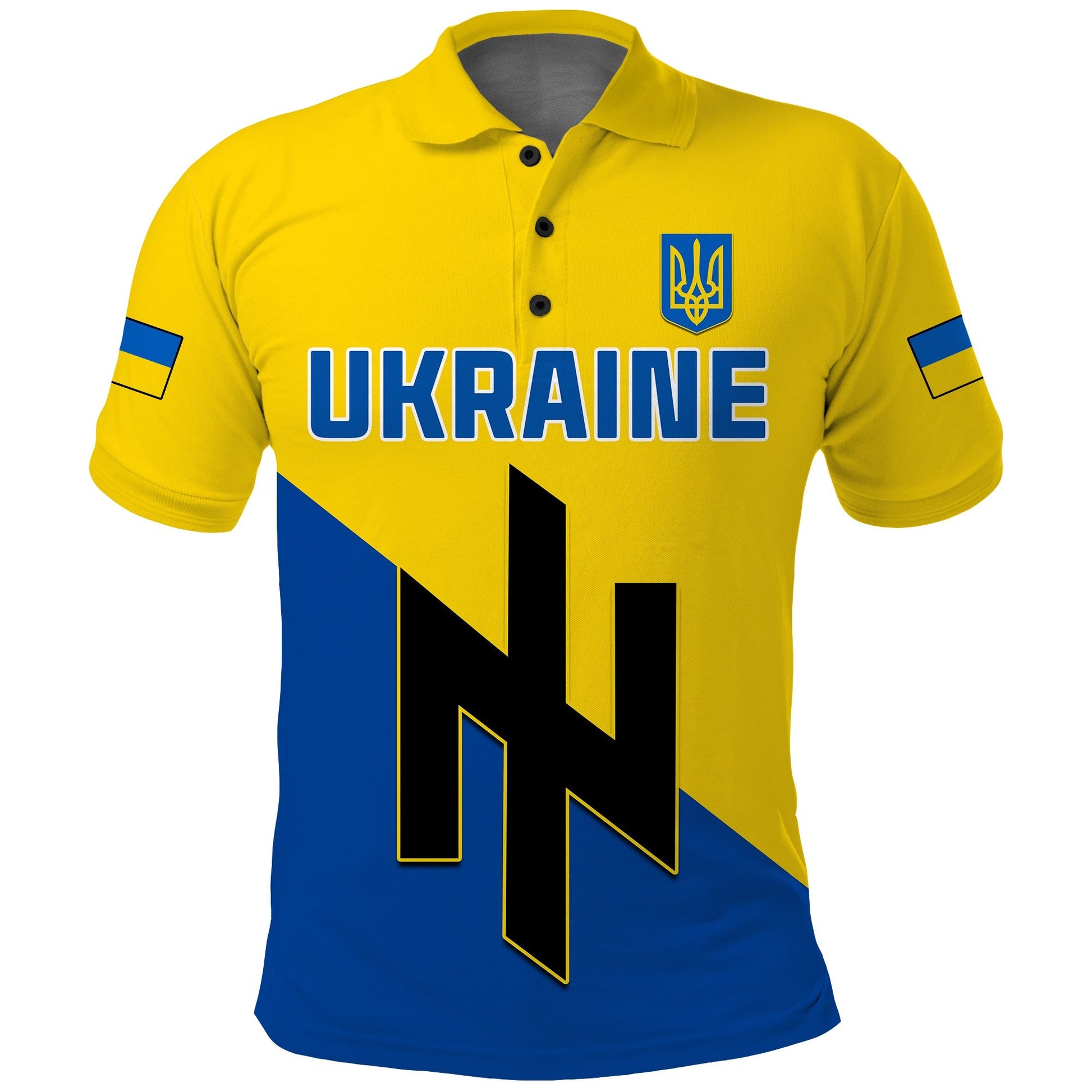 Ukraine Polo Shirt Style Flag Come on