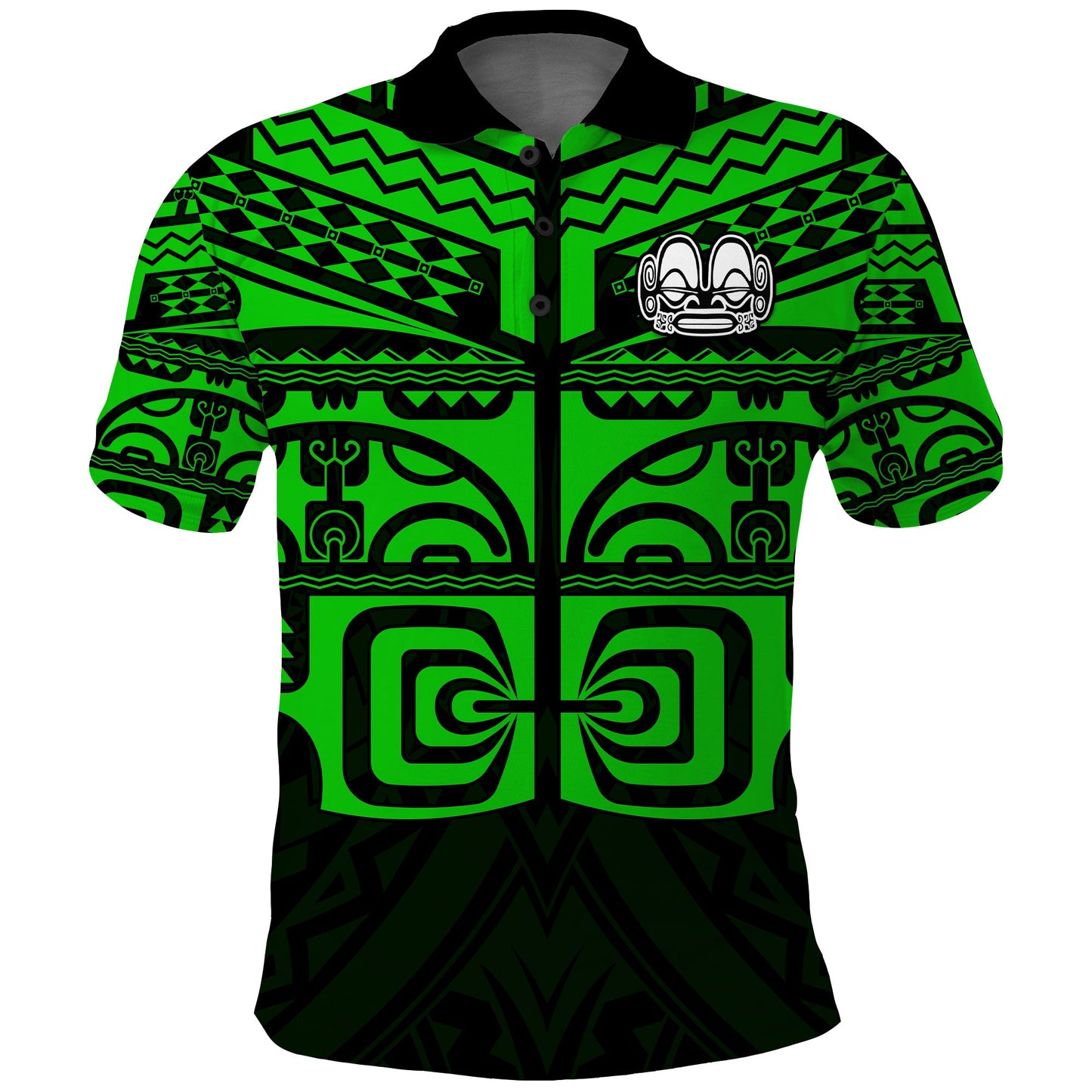 Marquesas Islands Polo Shirt - Marquesas Tattoo Green Special