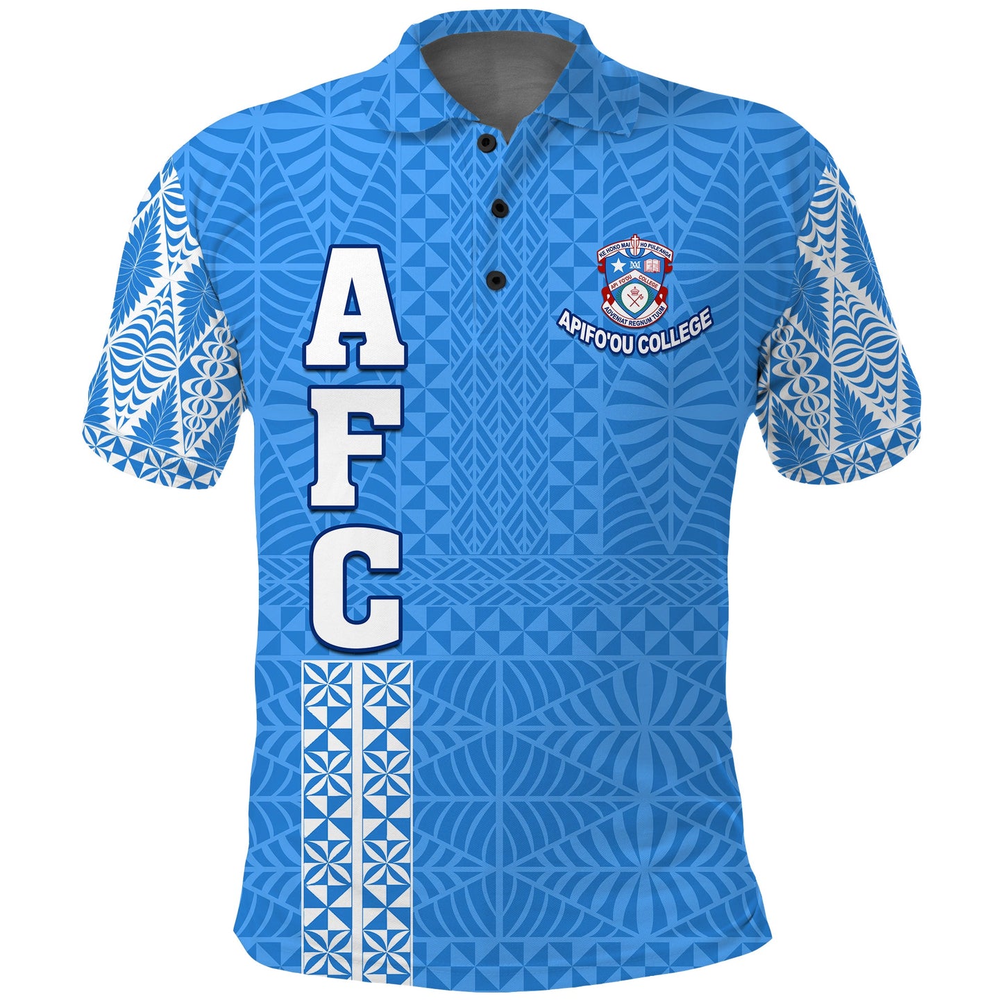 Apifo'ou College Polo Shirt Tongan Pattern AFC Lovers