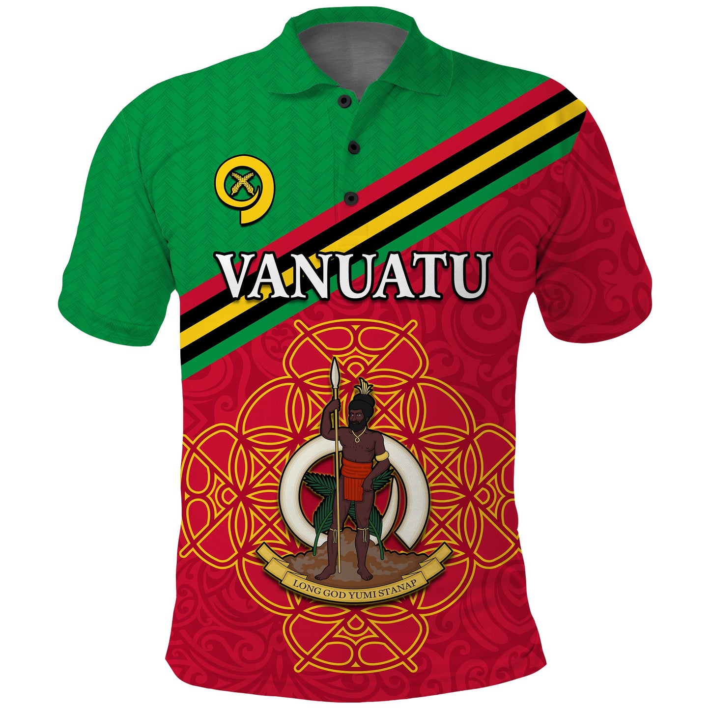 Vanuatu Polo Shirt Pattern Sand Drawing