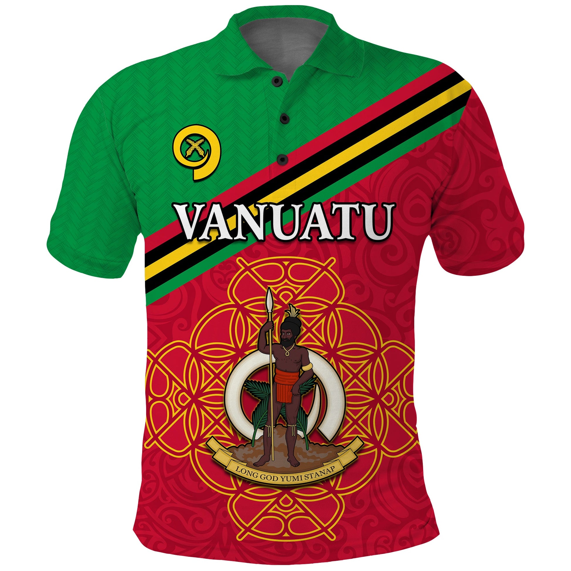 Vanuatu Polo Shirt Pattern Sand Drawing