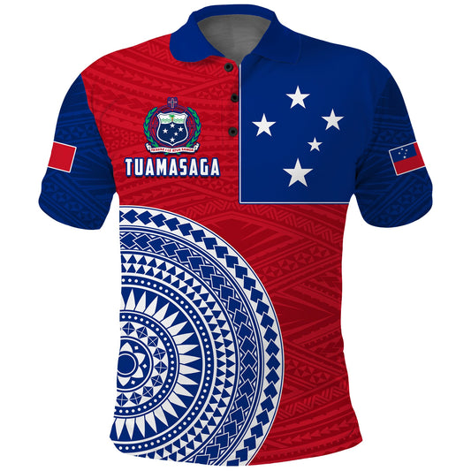 Tuamasaga Samoa Polo Shirt Polynesian Pattern
