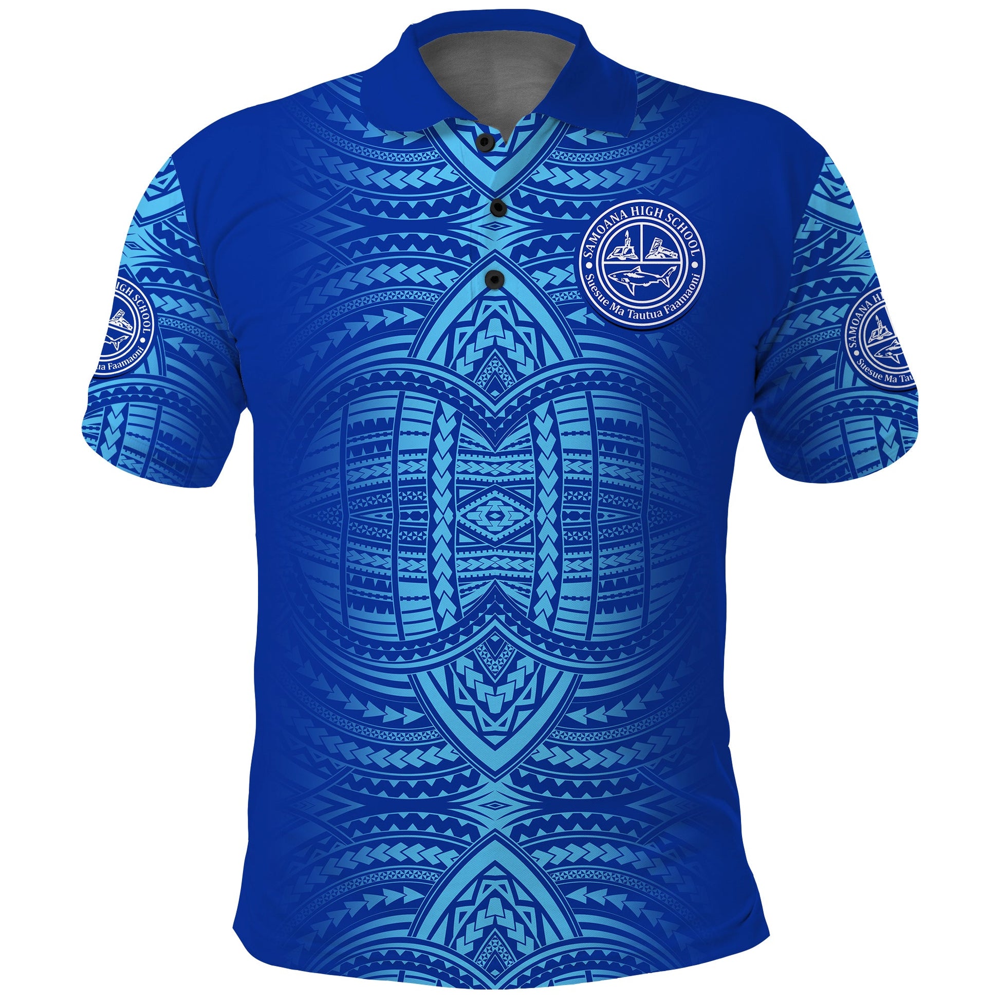 Samoana High School Class Of 95 Samoana Sharks Polo Shirt Ver.02