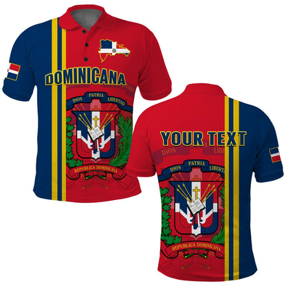 Custom Dominican Republic Polo Shirt Happy 179 Years Of Independence