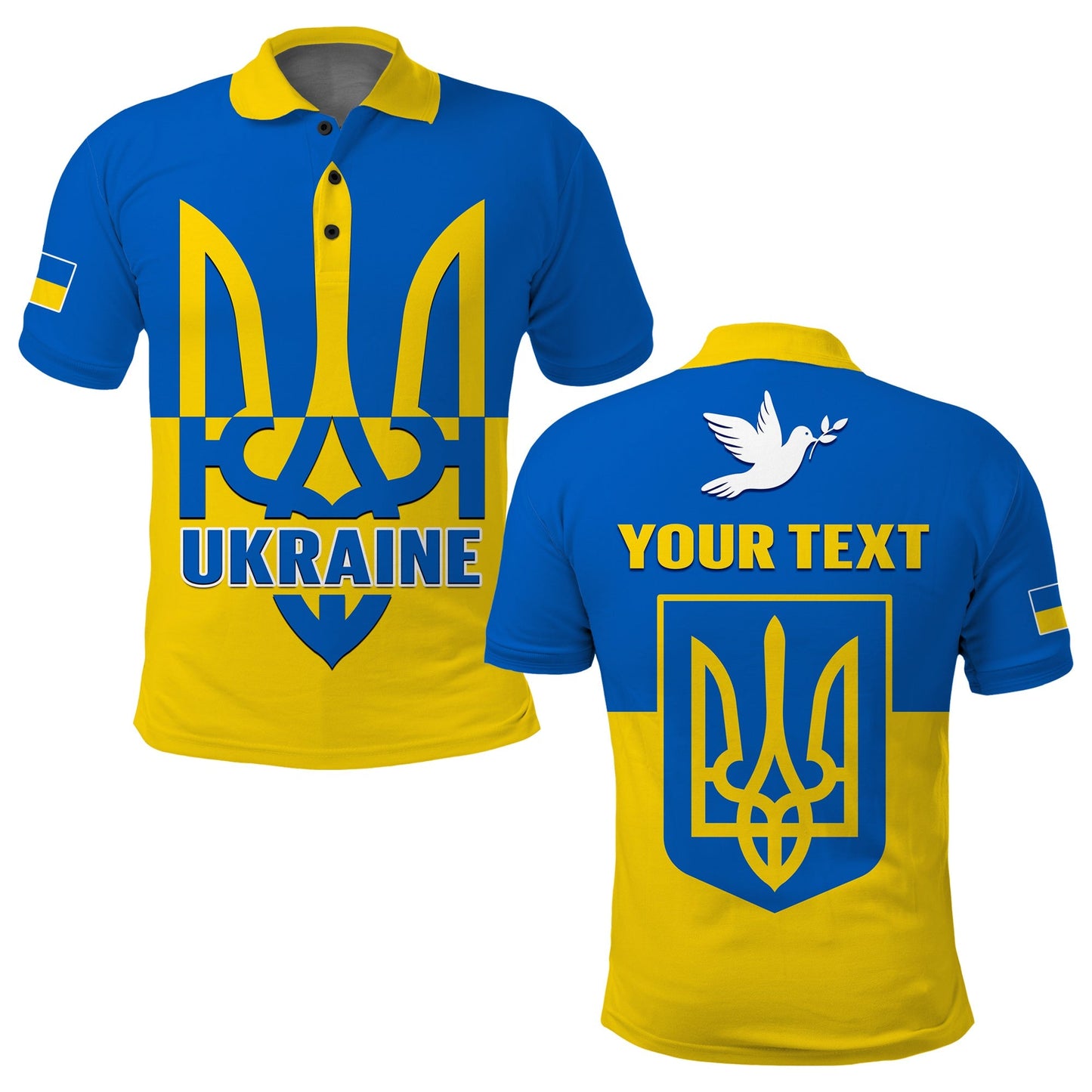 Custom Ukraine Polo Shirt Stand With Ukrainian Simple Style