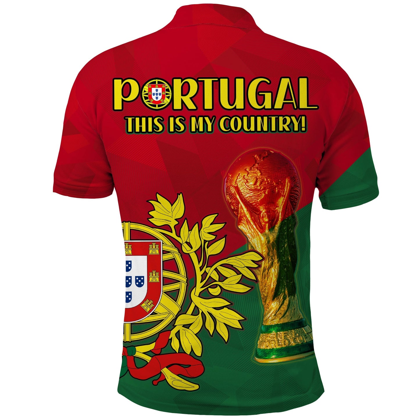 Portugal Football Polo Shirt Campeao Football 2022 Proud