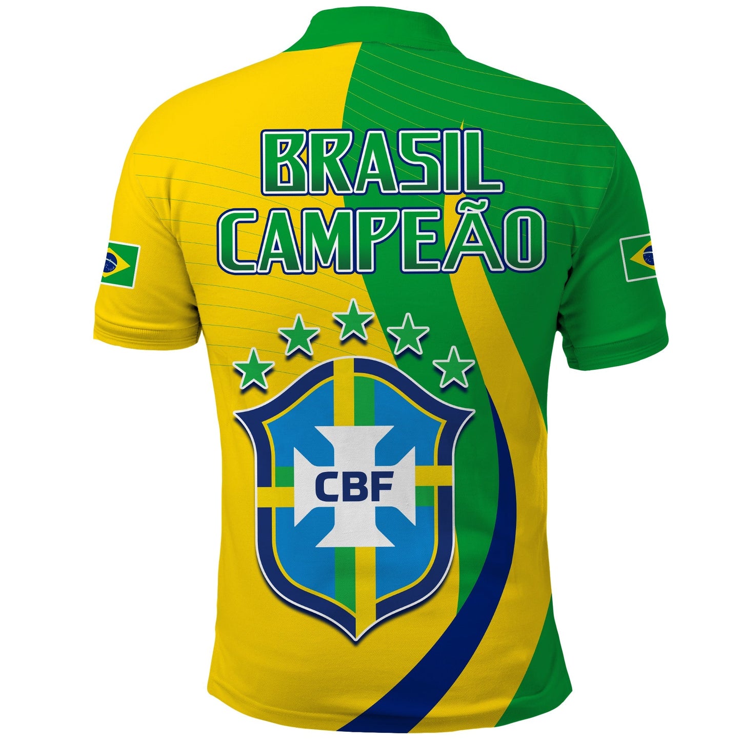 Brazil Football Champions Polo Shirt Selecao Style Vibe