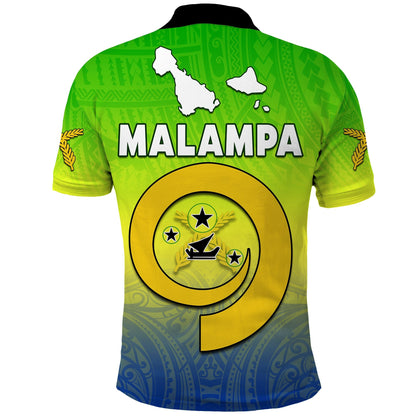 Malampa Province Polo Shirt Native Canoe Mix Vanuatu Pig Tusk Green Version
