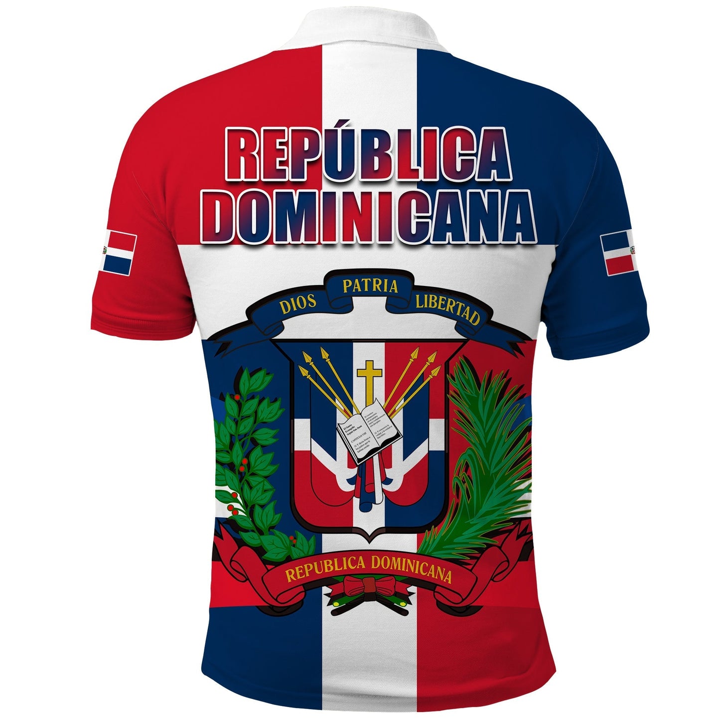 Custom Dominican Republic Polo Shirt Dominicana Proud Style Flag