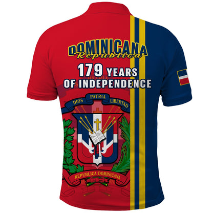 Dominican Republic Polo Shirt Happy 179 Years Of Independence