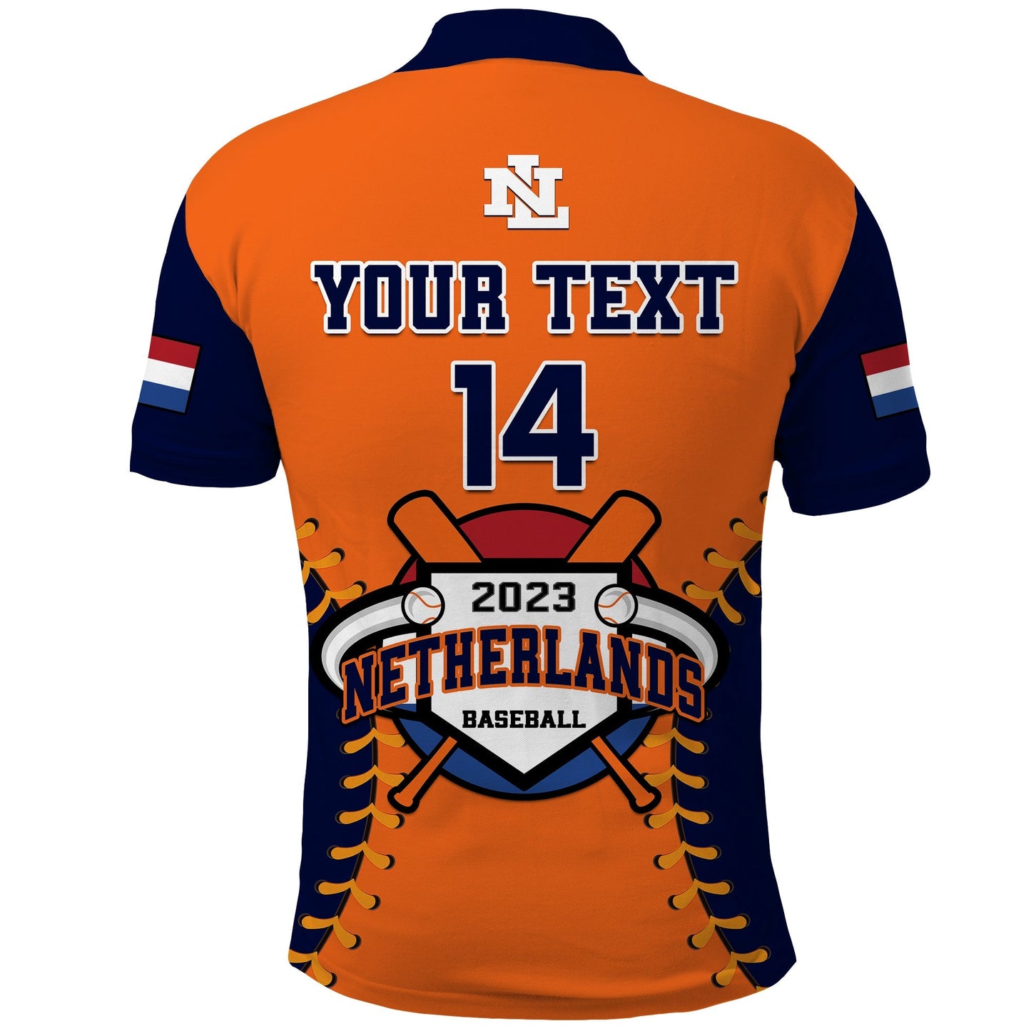 (Custom Text And Number) Netherlands Baseball Polo Shirt 2023 Sporty Style