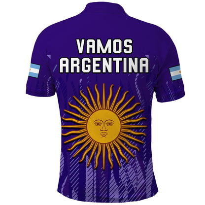 Argentina Football Polo Shirt Vamos La Albiceleste 2022 Newest Style