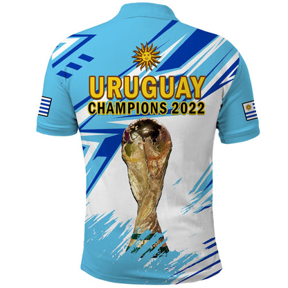 Uruguay Football Polo Shirt La Celeste WC 2022 Sporty Style
