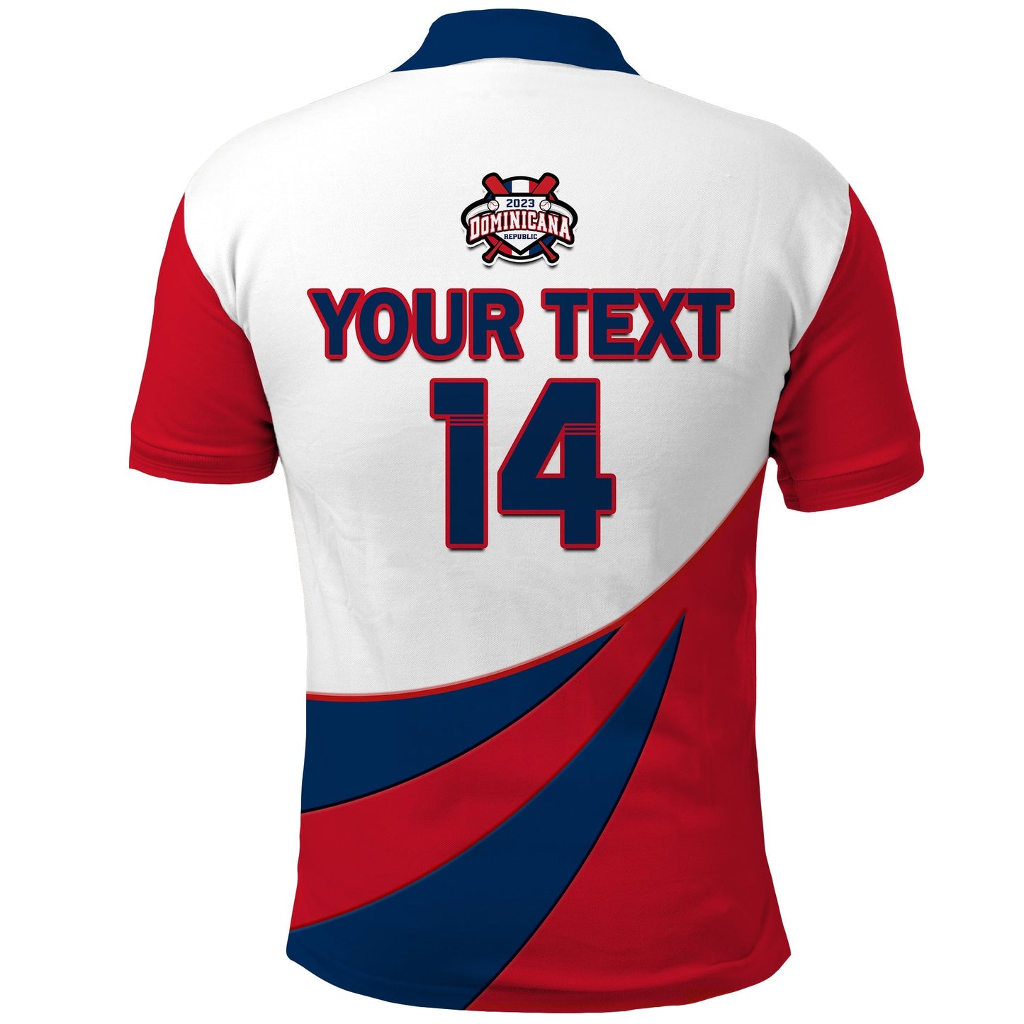 (Custom Text And Number) Republica Dominicana Polo Shirt 2023 Baseball