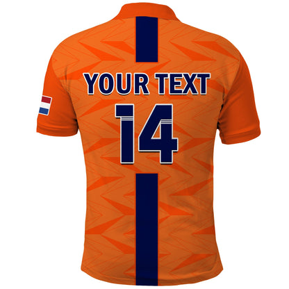 (Custom Text And Number) Netherlands Football Polo Shirt Holland Football 2022