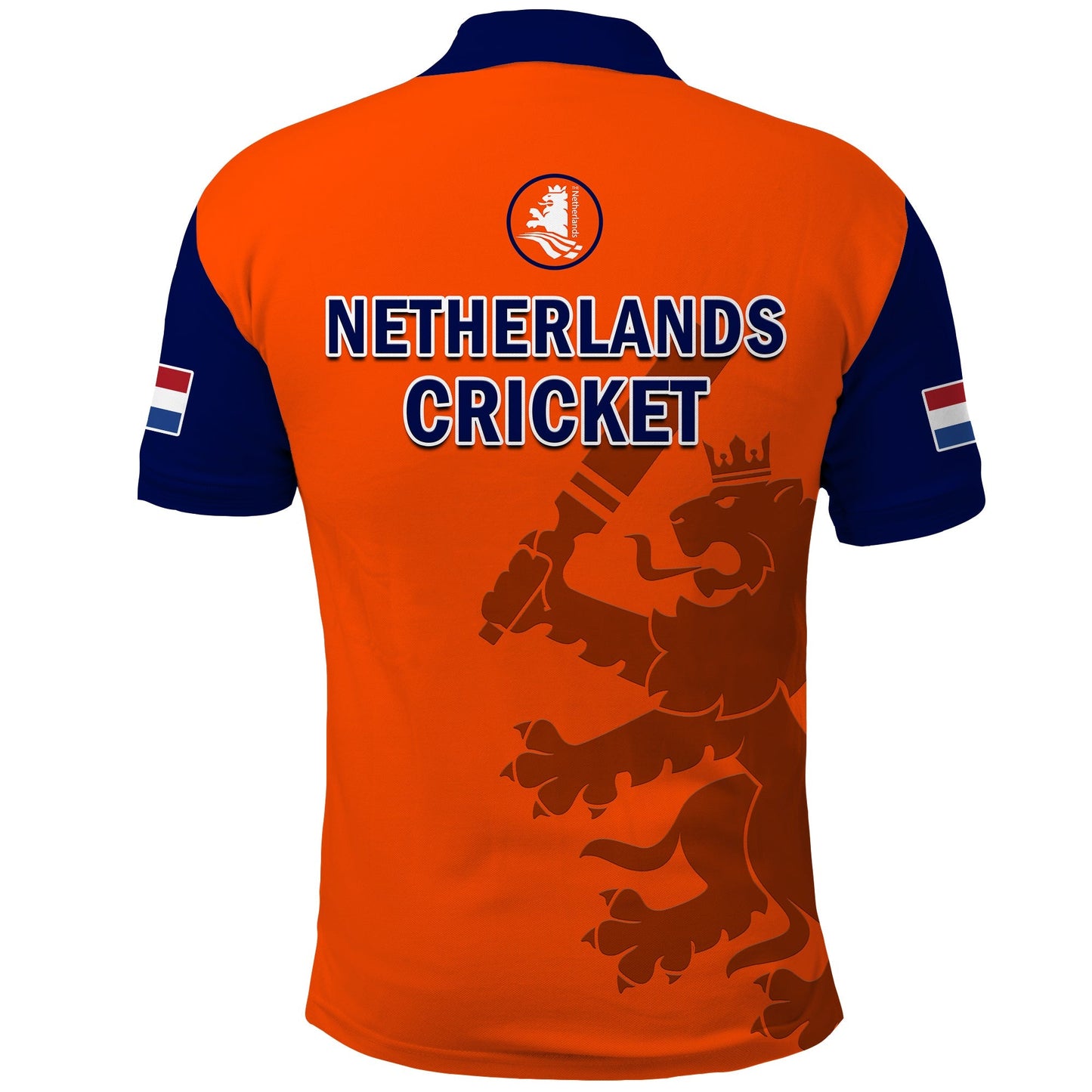 Netherlands Cricket Polo Shirt ODI Simple Orange Style