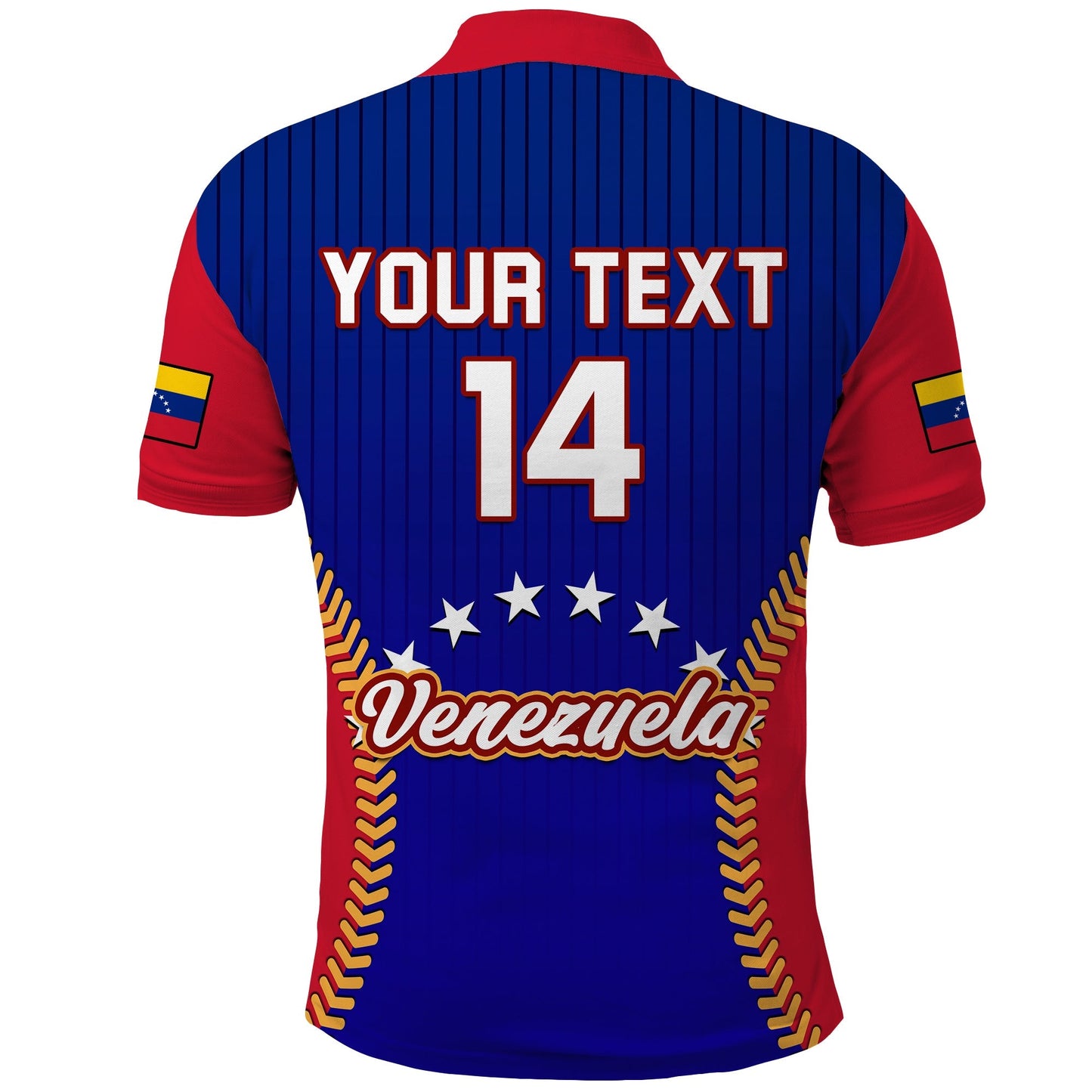 (Custom Text And Number) Venezuela Polo Shirt 2023 Baseball Sporty Version