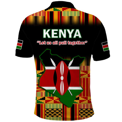 Kenya Polo Shirt Happy Jamhuri Day Kenyan Pattern