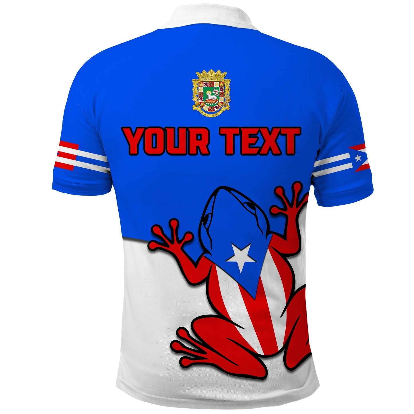 Custom Puerto Rico Polo Shirt Coqui Frog Simple Style