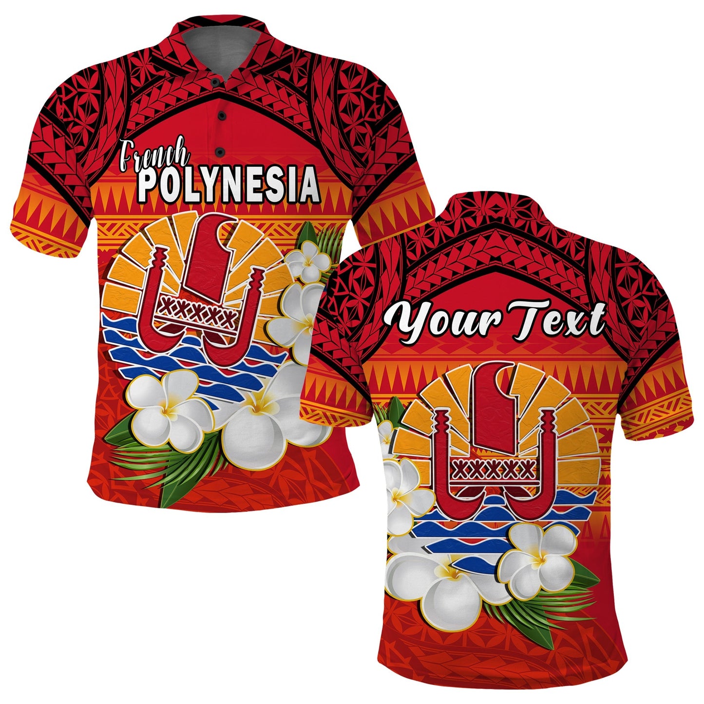 Custom Personalised French Polynesia Polo Shirt Happy Internal Autonomy Day Special Version